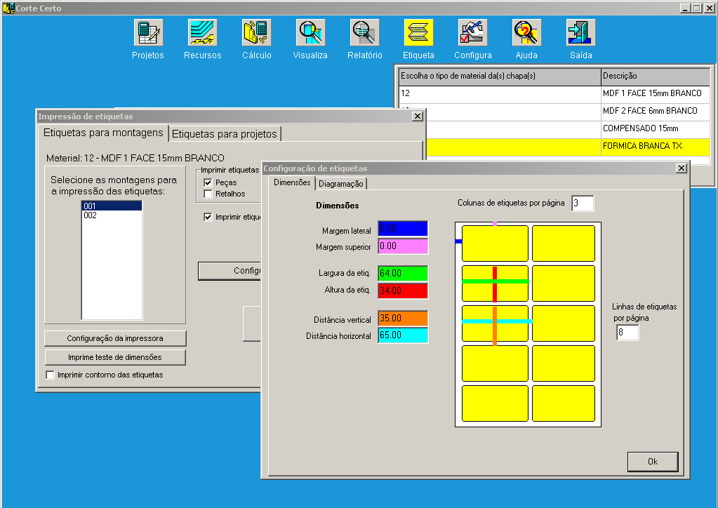 Software corte certo para Promob Software corte certo para Promob