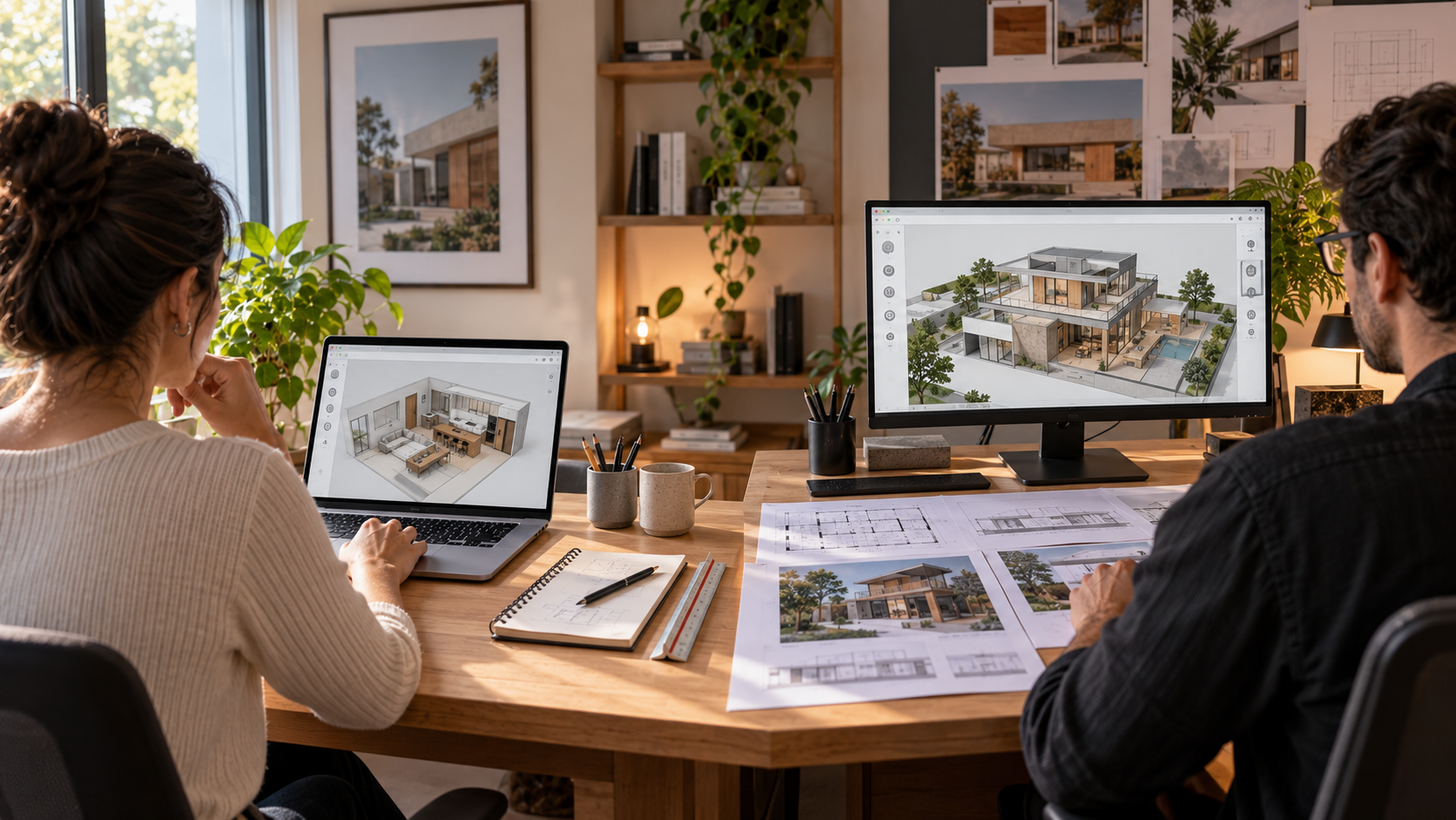 SketchUp Free: o que a versão grátis oferece e quais são seus limites 2 Comparação entre modelagem 3D simples no navegador e fluxo profissional de arquitetura