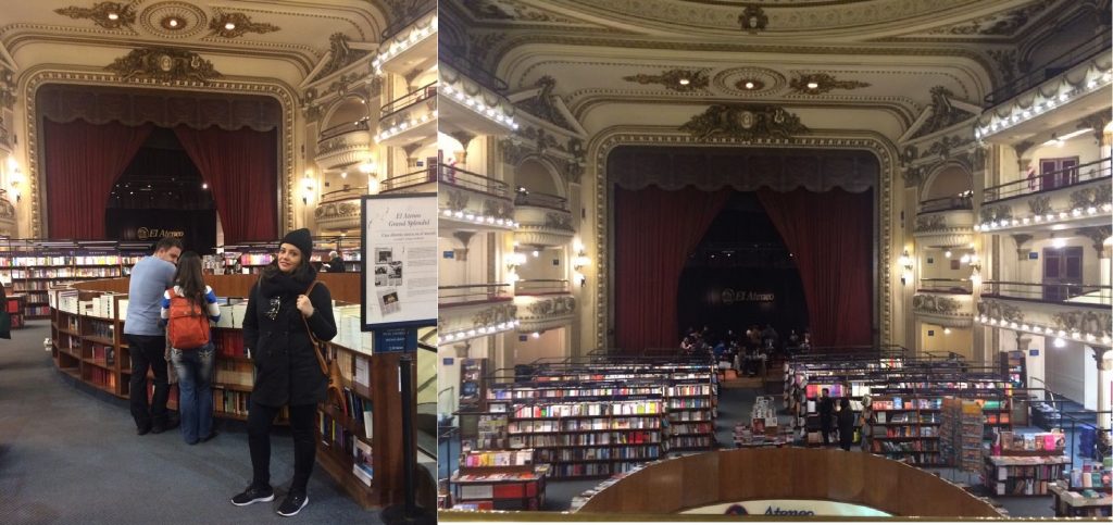 Antigo teatro que hoje abriga uma das mais bonitas livrarias de Buenos Aires