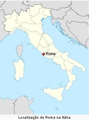 Coliseu de Roma e o Arco de Constantino - Confira a viagem! 1 Mapa da Goegrafia de Roma formato Bota