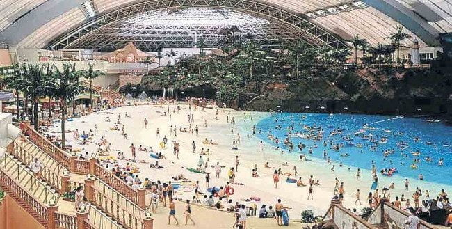seagaia ocean dome Projetos de Piscina - 10 Dicas de Piscinas Fascinantes! Clique!
