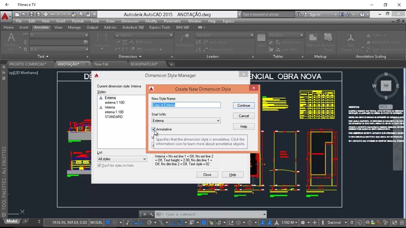 Como cotar no AutoCAD utilizando Elementos Anotativos!