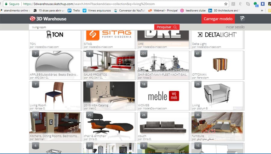 3D Warehouse SketchUp: Guia Completo com 10 Dicas para Encontrar Blocos de Qualidade 3D Warehouse SketchUp: Guia Completo com 10 Dicas para Encontrar Blocos de Qualidade