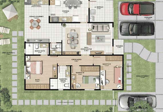 Casa de Praia - 22 projetos para você se Inspirar! 7 projetos de casas de praia