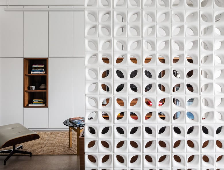 cobogó usado para separação de ambientes.