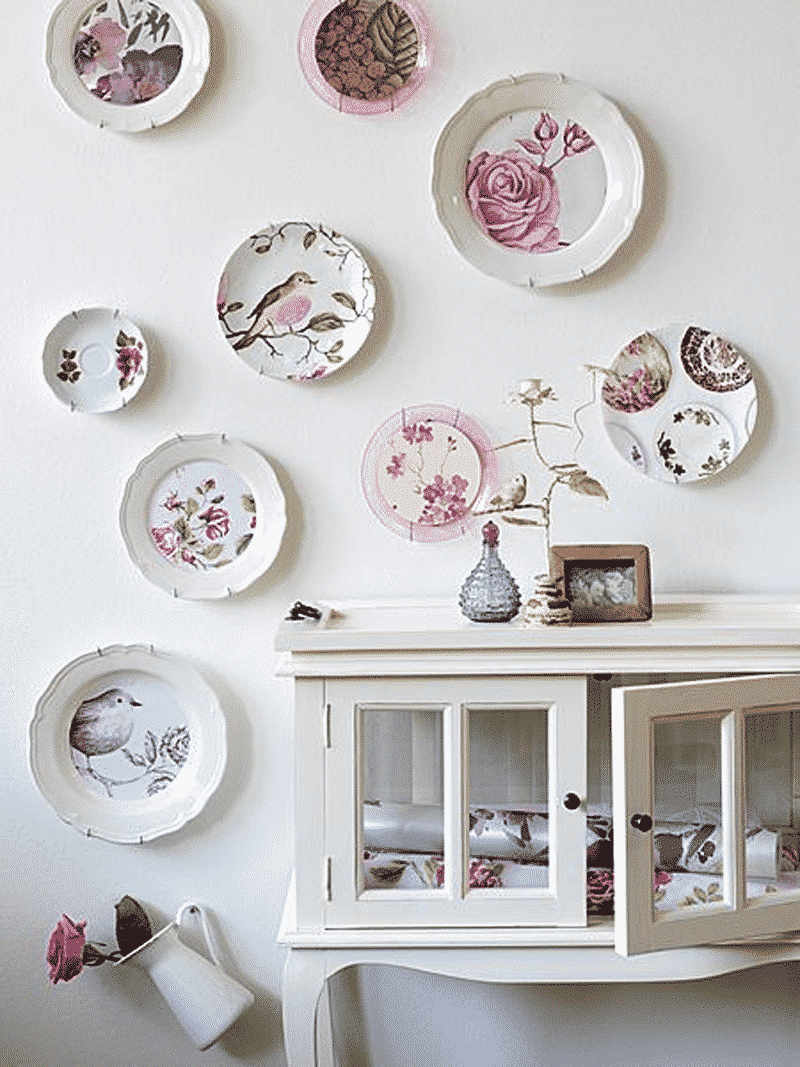 Decoração com Pratos - Dicas de como decorar a parede! 36 Decoração com Pratos - Dicas de como decorar a parede!