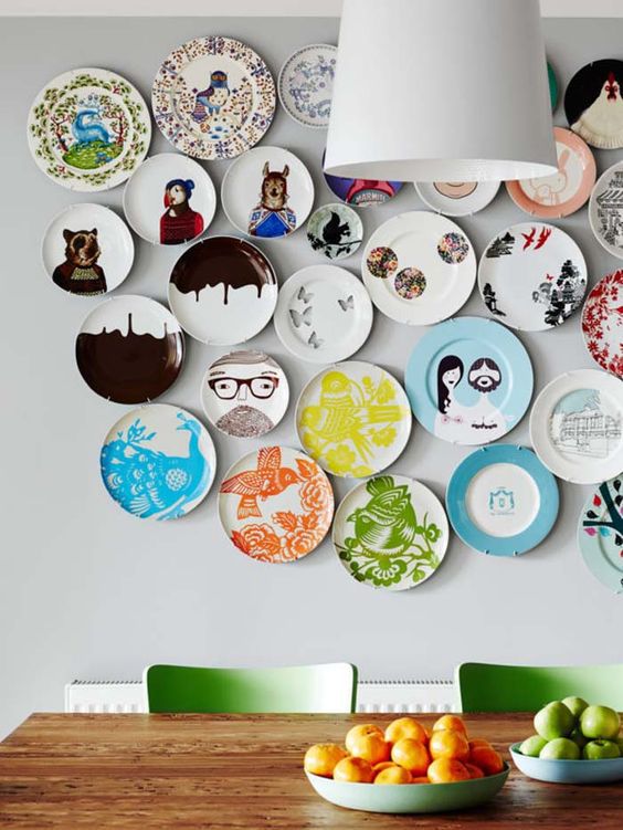 Decoração com Pratos - Dicas de como decorar a parede!