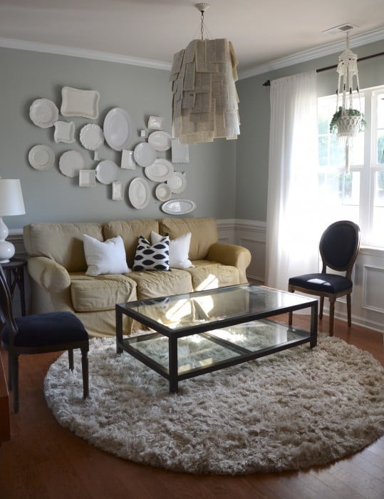 decorar a parede com pratos