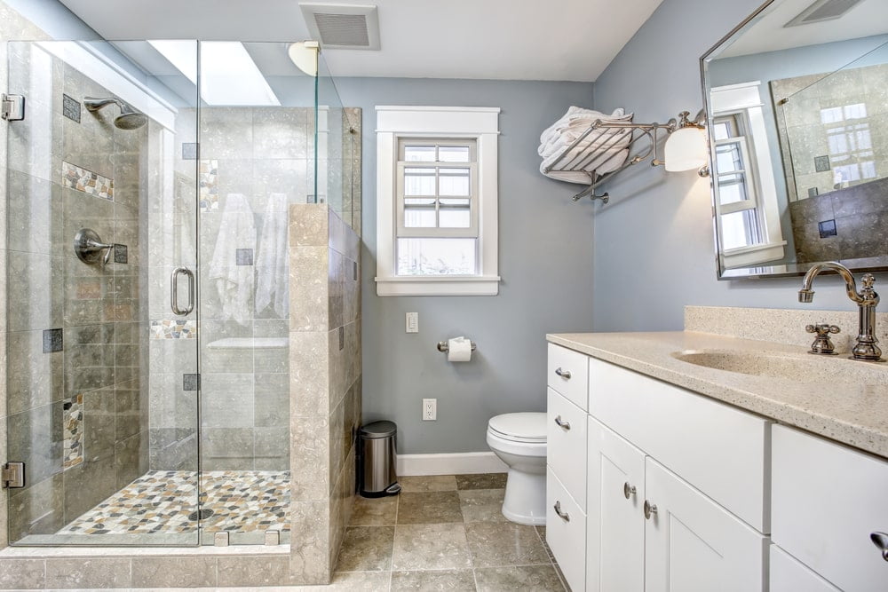bathroom with transparent luxury shower - 4 questions to ask before your next renovation