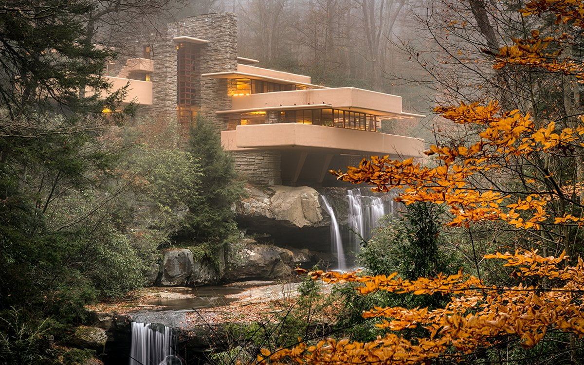 Casa da Cascata Frank Lloyd Wright Frank Lloyd Wright - Conheça a obra desse Arquiteto de Sucesso!
