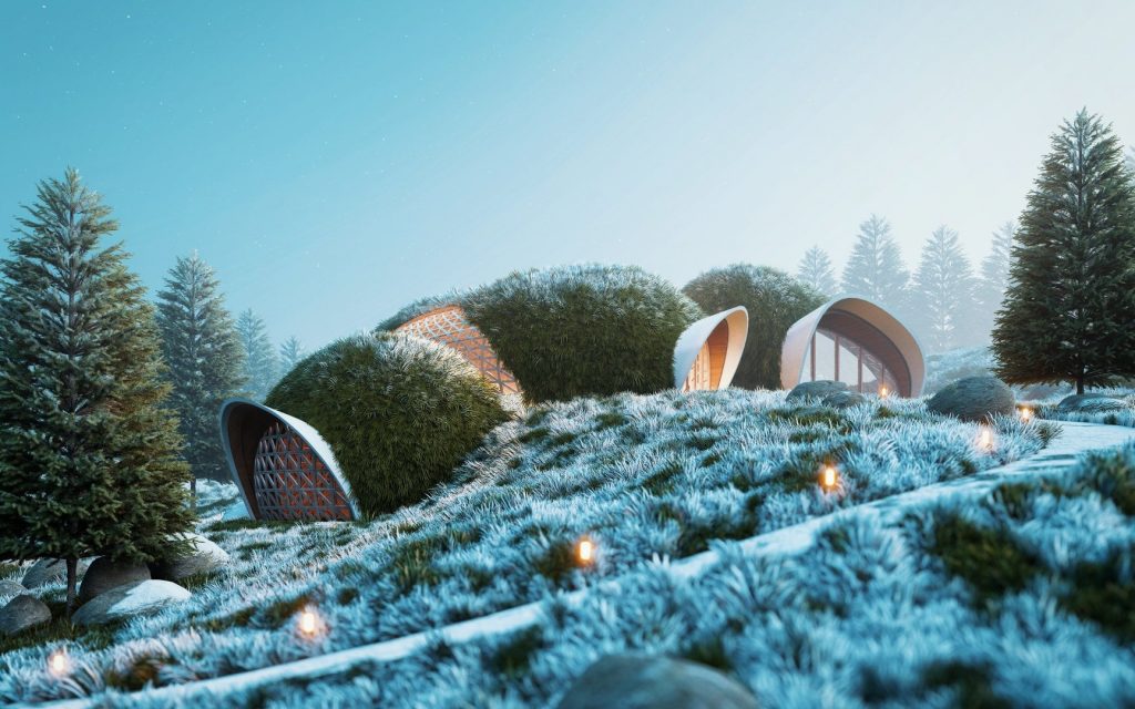Imagem criado com o Lumion usando neve O que é o Lumion - Aprenda a criar passeios virtuais de arrasar!