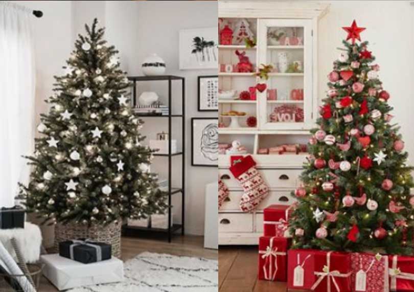 Árvore de Natal - 4 cores na decoração para você se inspirar!