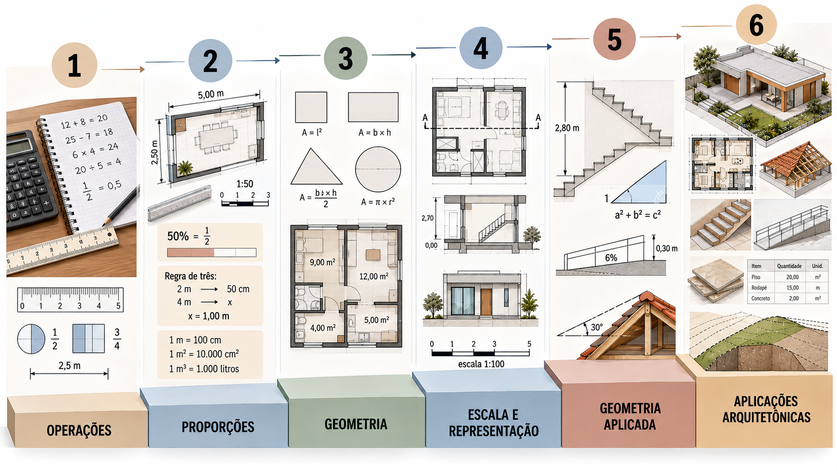 Matemática Básica para Arquitetura: o que você precisa saber? 17 Trilha de estudos de matemática básica aplicada à arquitetura