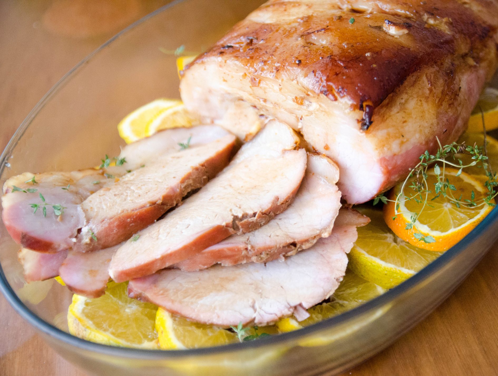 Receita de Pernil Assado ao Molho de Laranja Receita de Pernil Assado ao Molho de Laranja