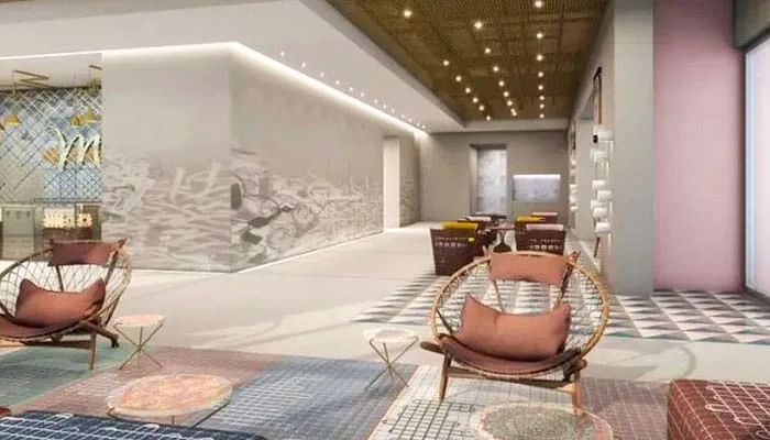 Ambiente de interiores contemporâneo usado para representar tecnologias aplicadas ao projeto