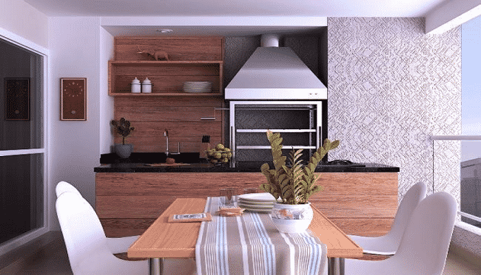 Mesa de jantar para varanda