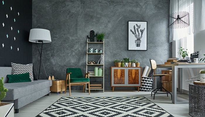 pintura decorativa Textura de parede previne o mofo