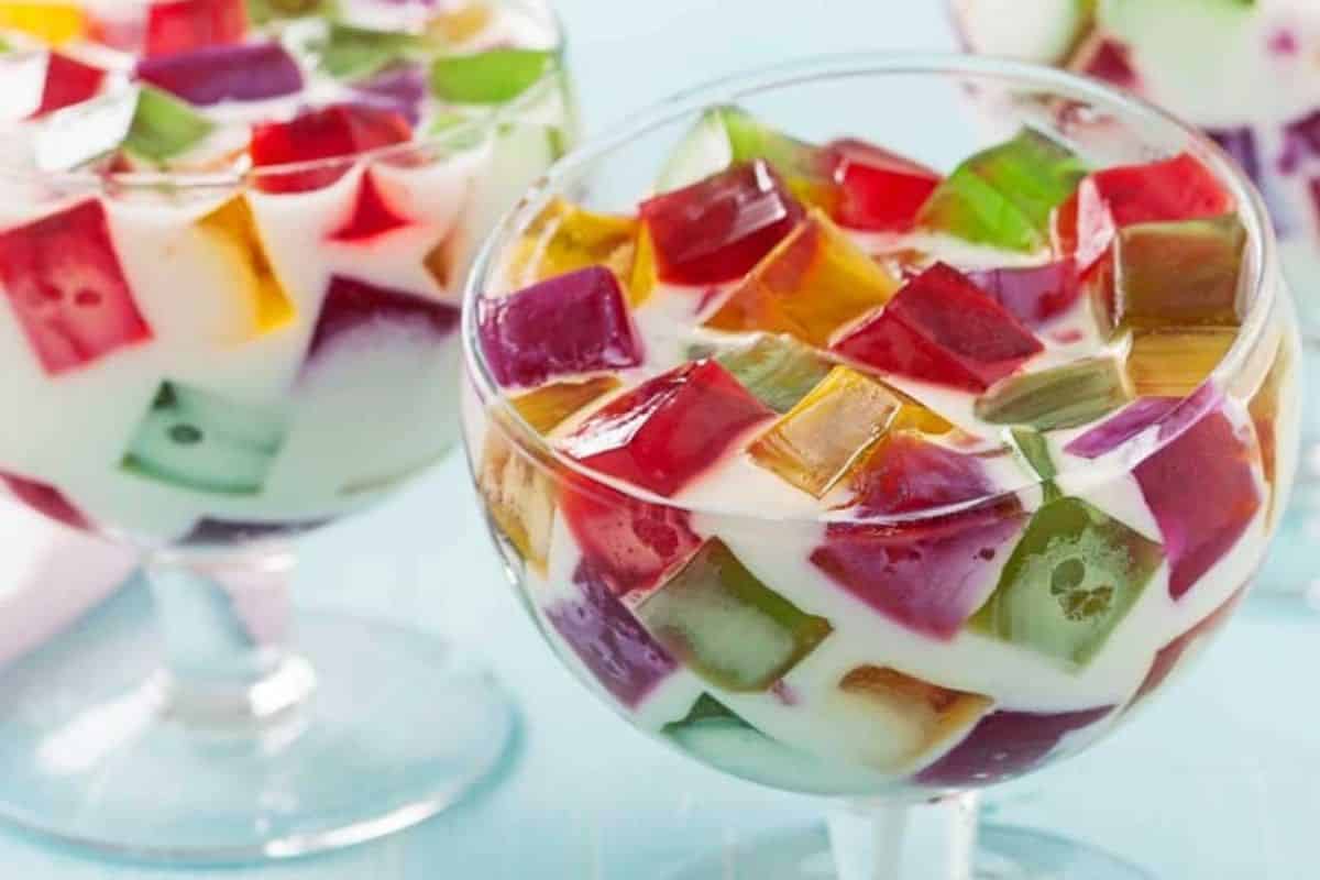 Gelatina Colorida Com Creme De Leite A Receita Para O Verão!