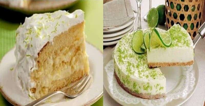 Receitas com limão torta e bolo