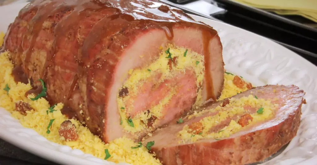 Receita de carne recheada com cuscuz Receita de carne recheada com cuscuz