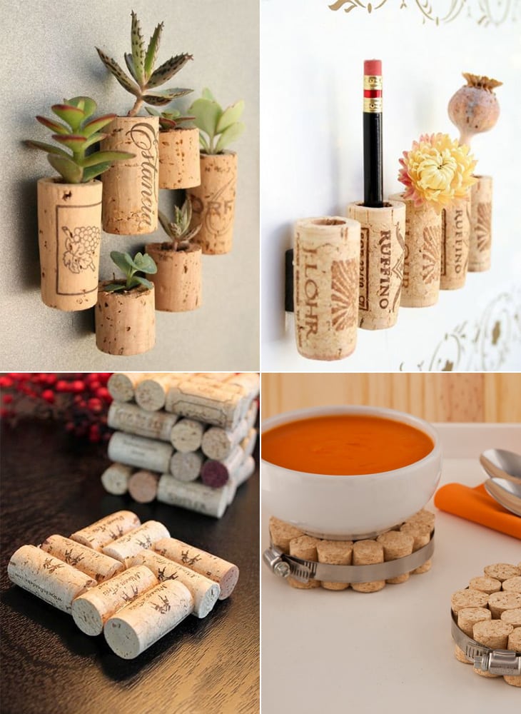 Decoração com garrafas e rolhas de vinho 5 vinho e rolha 4