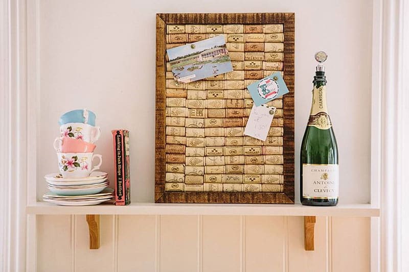 Decoração com garrafas e rolhas de vinho 2 vinho e rolha
