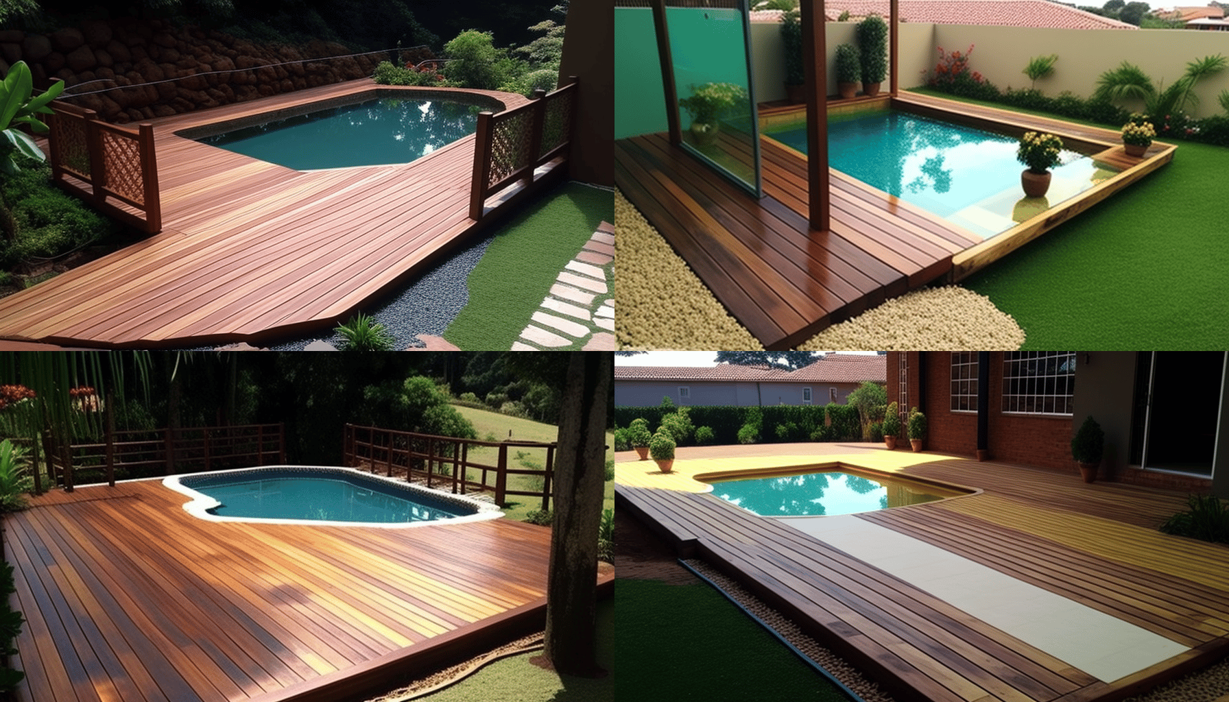 Ganhe mais conforto e sofisticação com Deck para Piscina. 1 deck para piscina