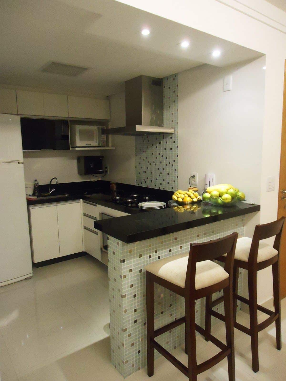 Balcão - Como utilizar em seus projetos? 5 cozinha amareicana simples