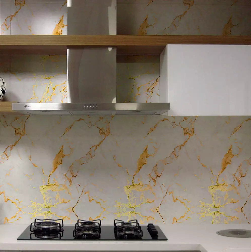 papel de parede para cozinha marmore