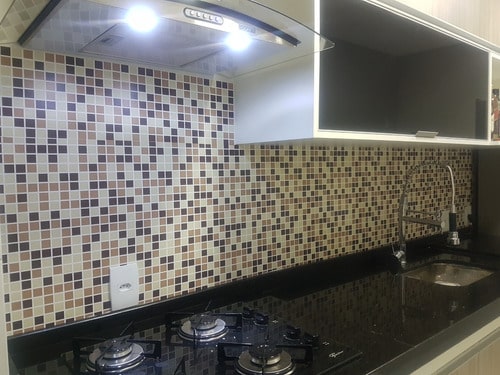 papel de parede para cozinha pastilhas