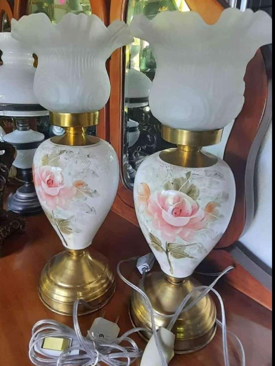 Abajur antigo de porcelana abajurantigo6