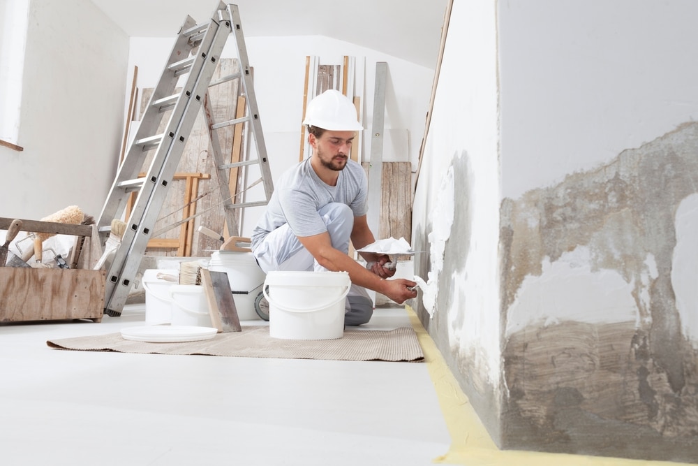 3 — Utilizando massa corrida pintar9