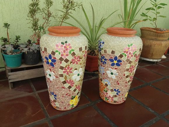 Vasos de azulejos decorativos azulejodecorado9