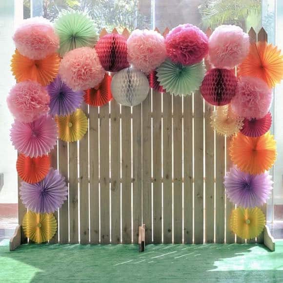 Idéias com papel crepom para decorar uma festa papelcrepom13
