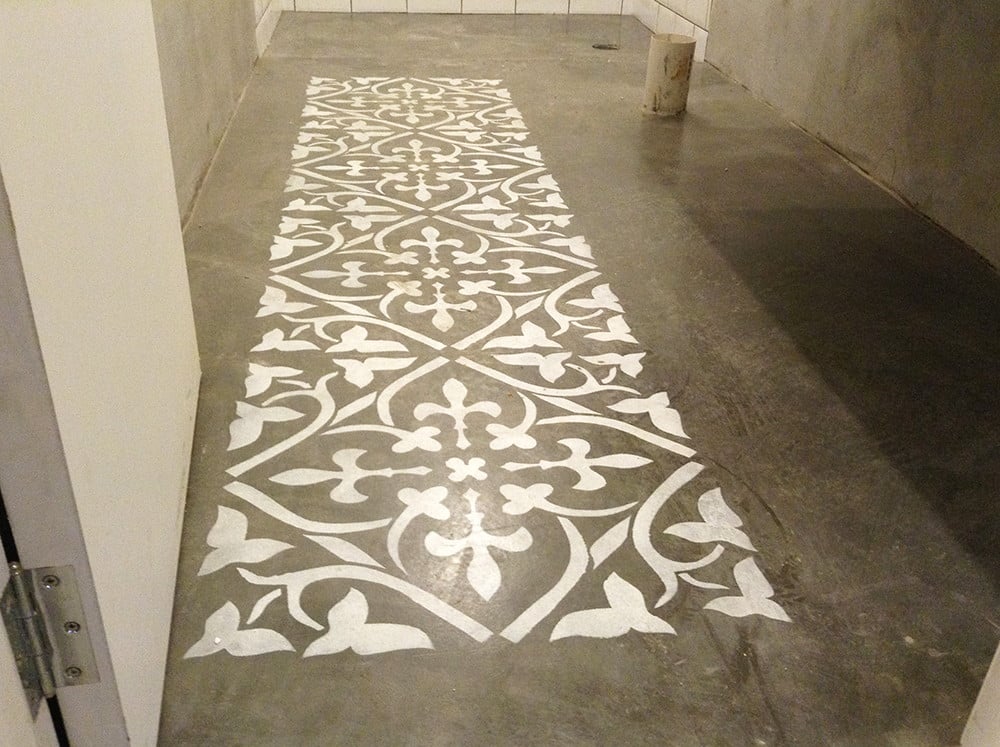 Piso com stencil tintapiso13