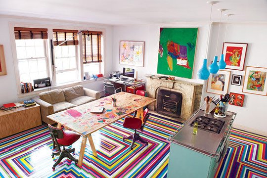 Cores vibrantes tintapiso9