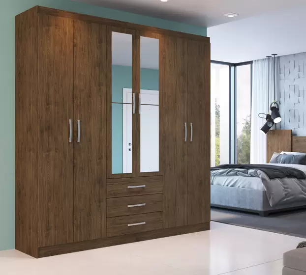 Por que ter um guarda-roupa casal com espelho? casalespelho10