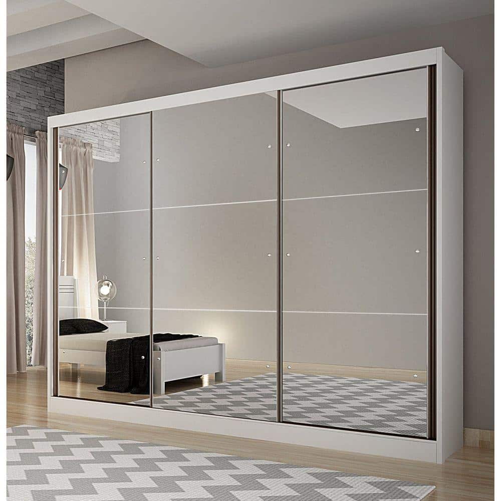 Guarda-roupa casal branco com espelho casalespelho2