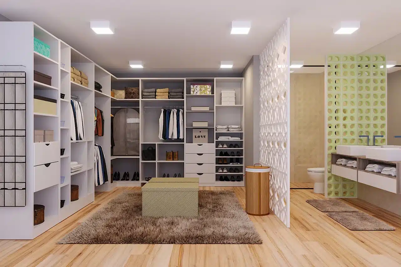 Quarto com Closet em Perfeita Harmonia: 7 Modelos que Unem Praticidade no Dia-a-Dia!