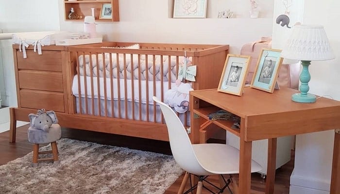 Berço com cômoda de madeira berço3