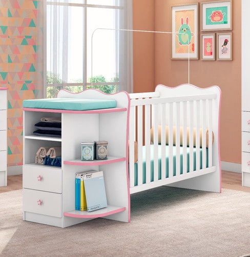 Como organizar a comoda do berço? berço7