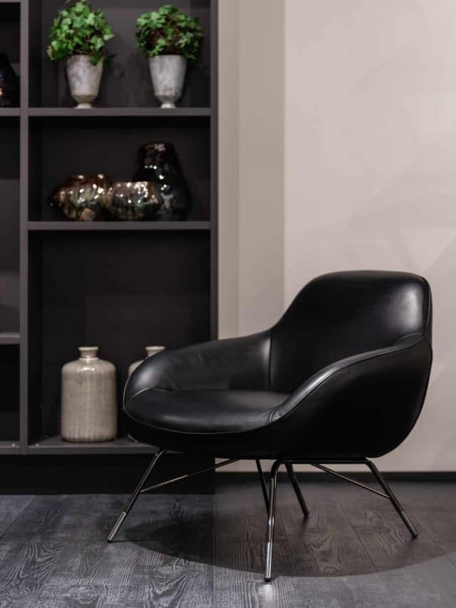 5 Modelos de Poltronas Modernas para Destacar Espaços 3 decoração preta