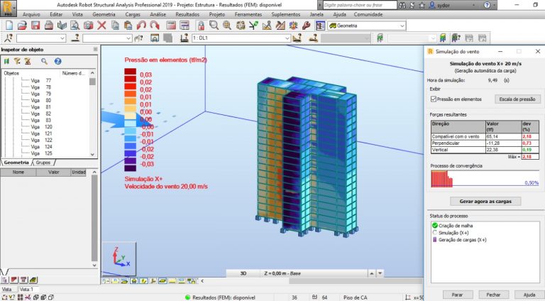 Cálculo estrutural utilizando o Revit e o Robot.