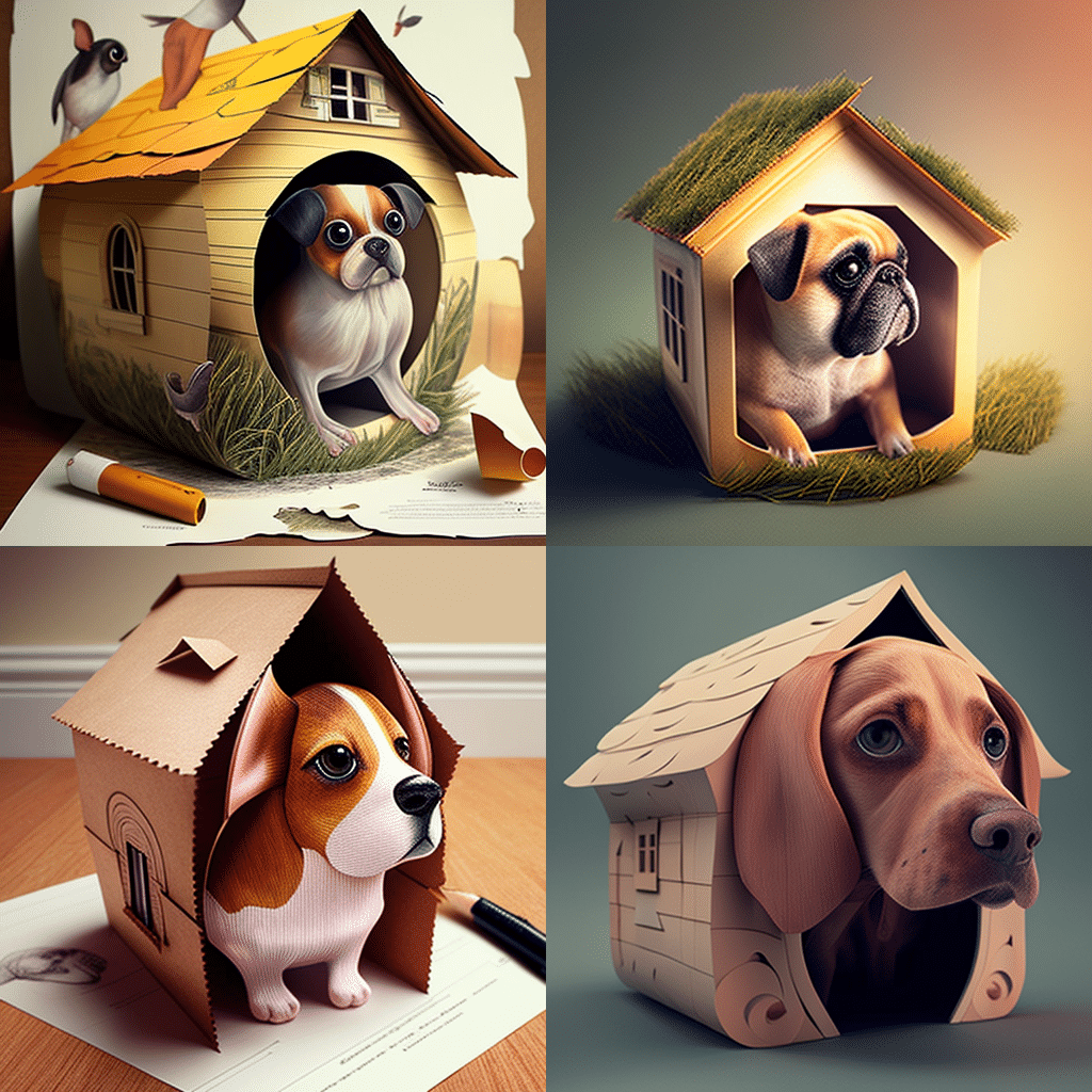 Decoração com papelão. Veja como pode usa-lo para decorar a sua casa. 3 casinha de papelao para cachorro