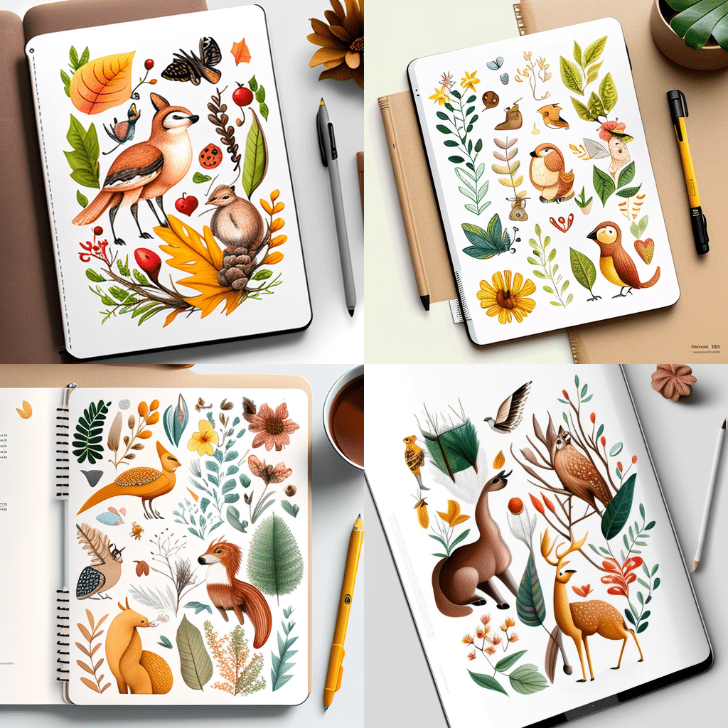 decoração de cadernos