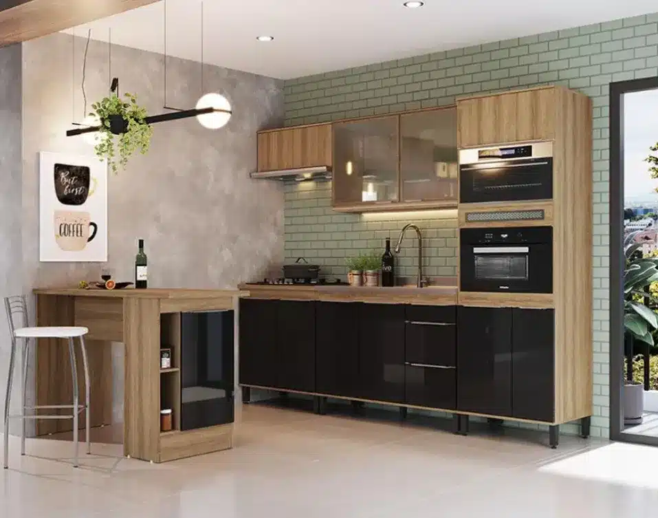 Decorando uma cozinha preta