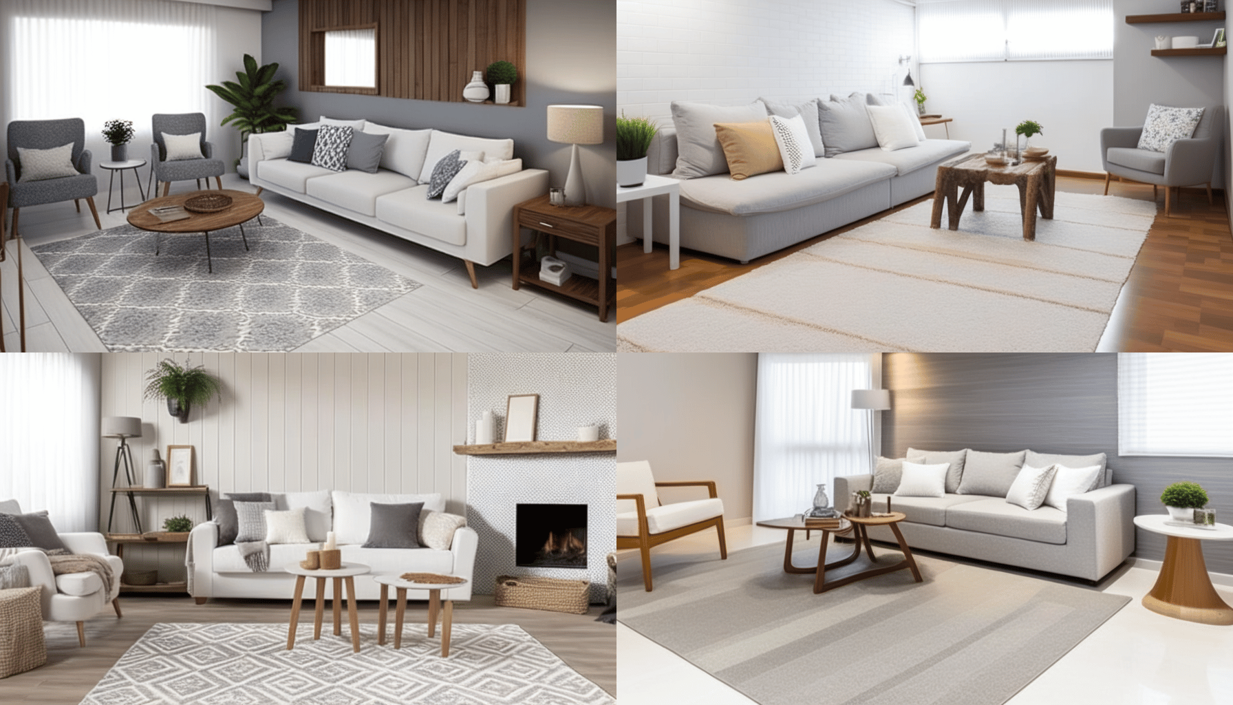 tapete para sala de estar