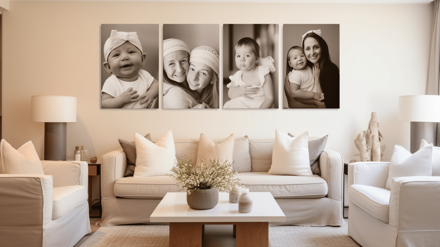 Decoração de Paredes com Retrato de Família Decoração de Paredes com Retrato de Família