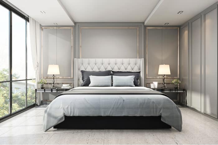 Quarto Casal Clean Moderno - 8 Dicas para uma decoração elegante. Ideias de Organização para Quarto Dicas criativas para manter seu espaço arrumado