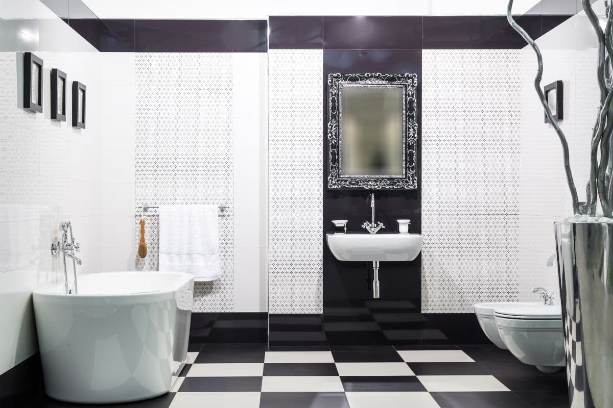 3 dicas para decorar um banheiro preto e branco! 4 3 dicas para decorar Banheiro preto e branco!